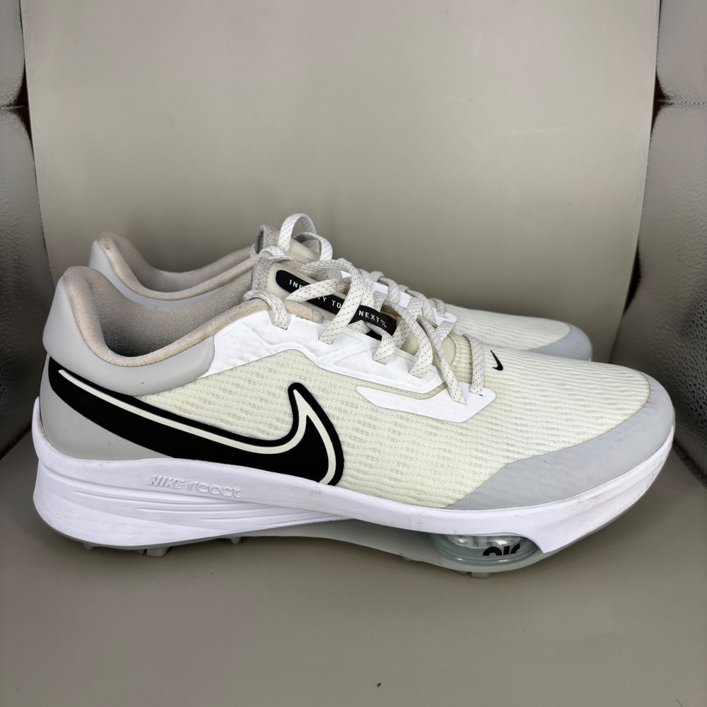 Nike Air Zoom Infinity Tour NEXT% Golf Shoes White Black DC5221-105 Mens 11.5